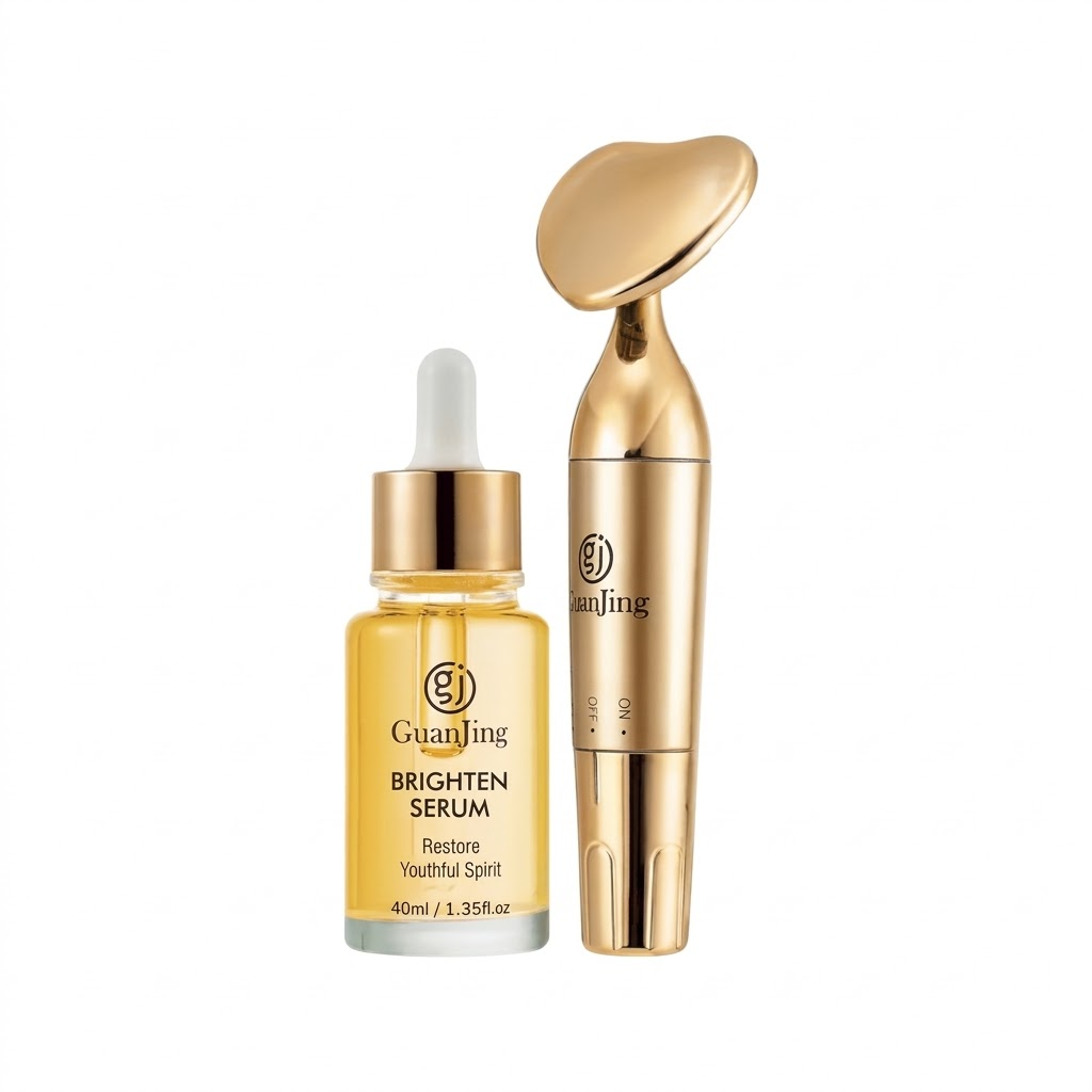 Kit Rejuvenecedor Facial Guanjing®: Serum Triple Acción (Retinol + Niacinamida + Vit. E) + Masajeador Sónico LIFT